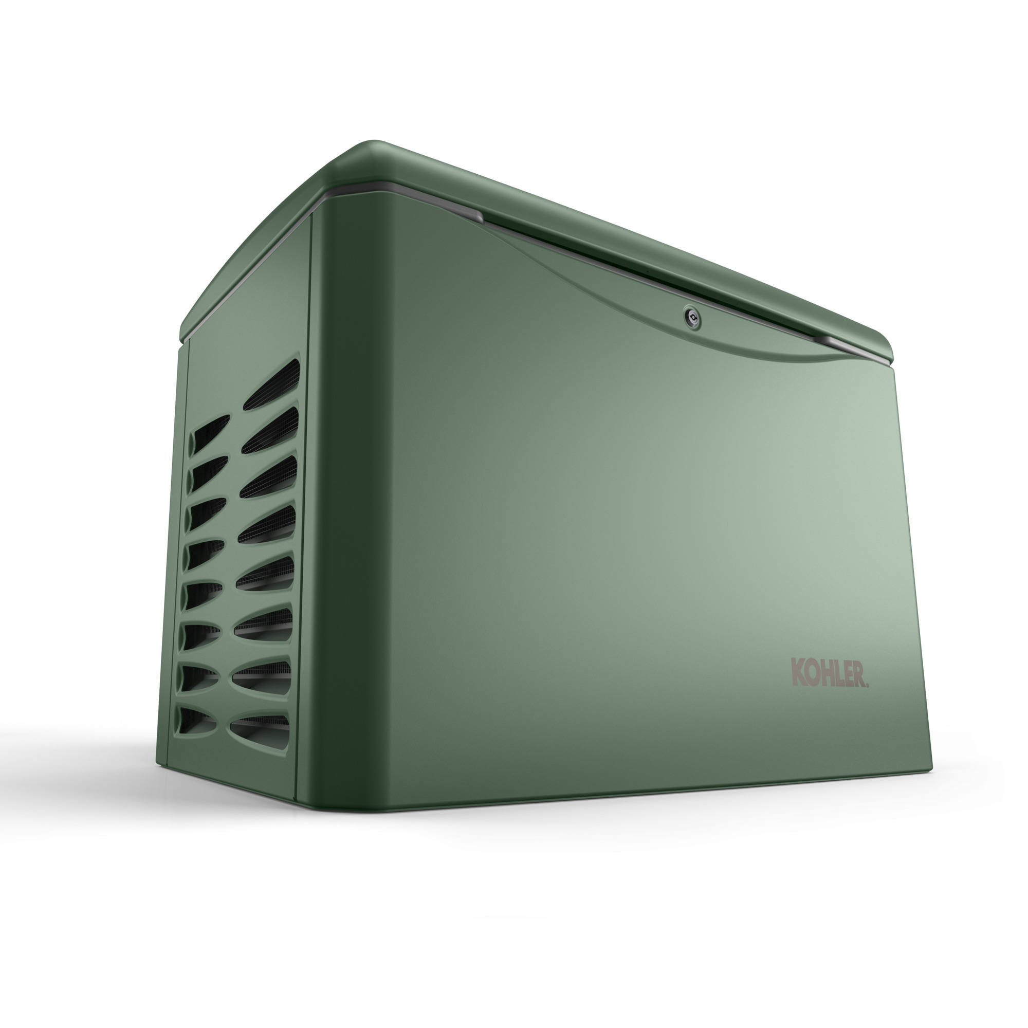 Kohler Standby Generator - 20kW LP/18kW NG, Hunter Green, Remote Monitoring, Aluminum Enclosure, Model# 20RCA-QS207